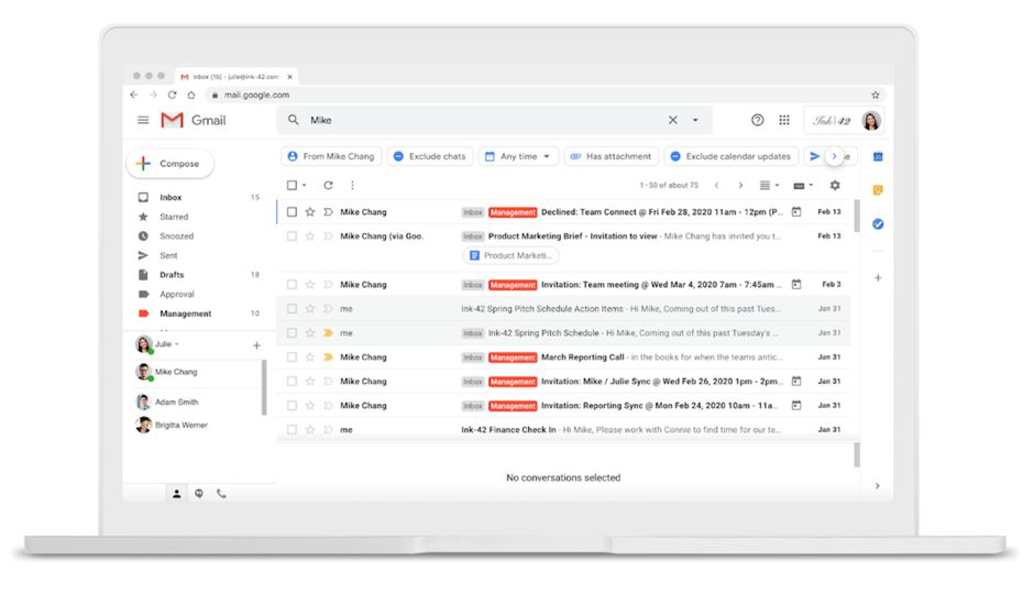 gmail fournisseur mail avec filtres